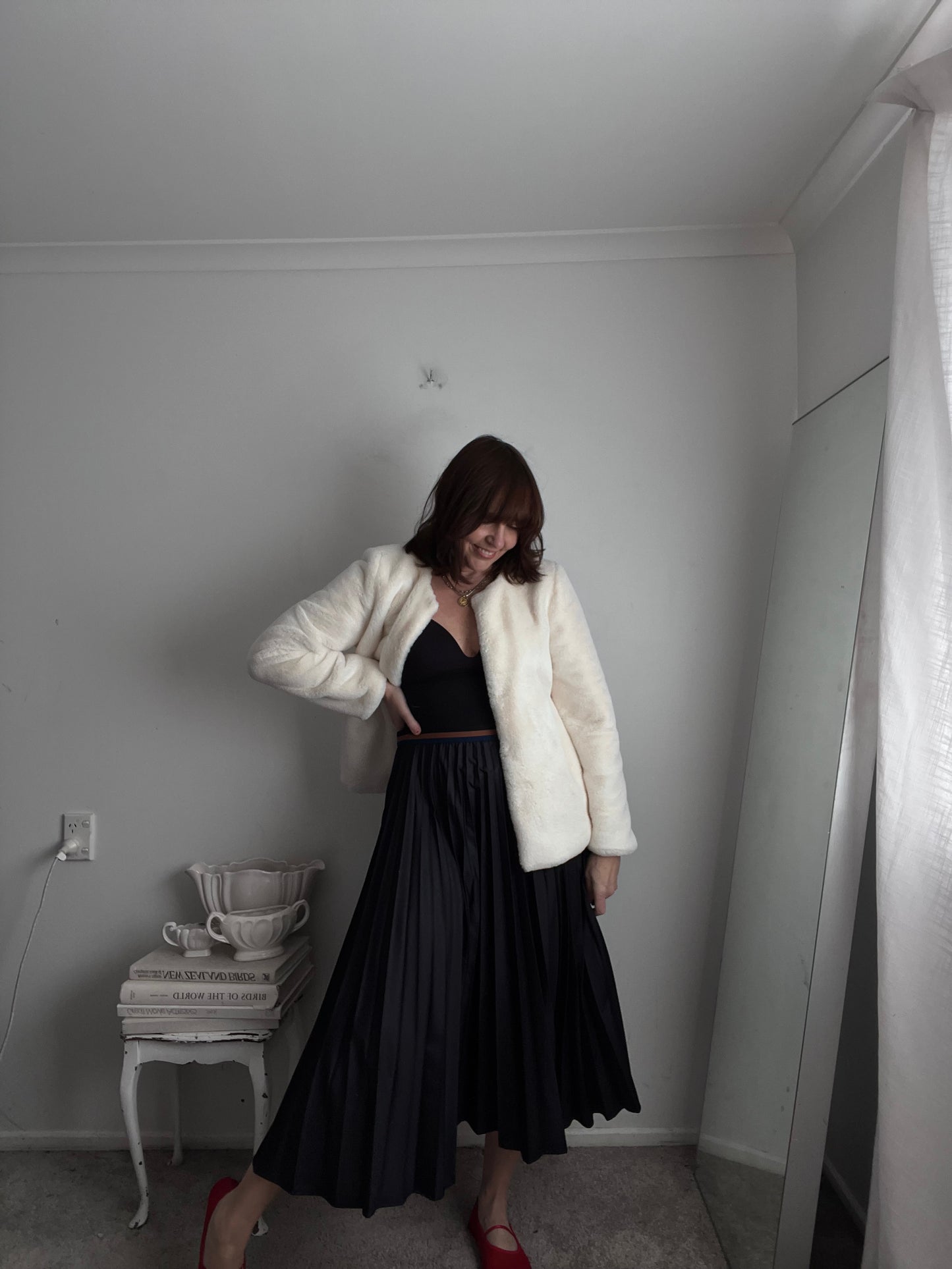 TUESDAY Faux Mink Coat RRP$200+ (10-12)
