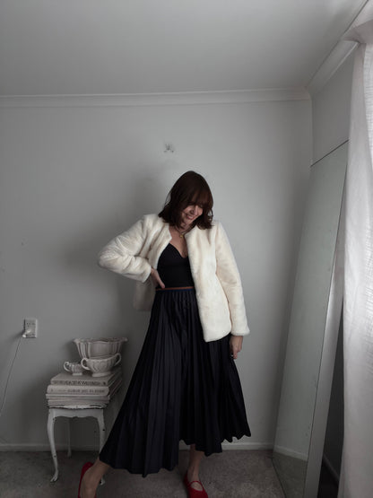TUESDAY Faux Mink Coat RRP$200+ (10-12)