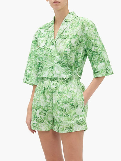 GANNI Floral Wrap Blouse RRP$420 (8-12)