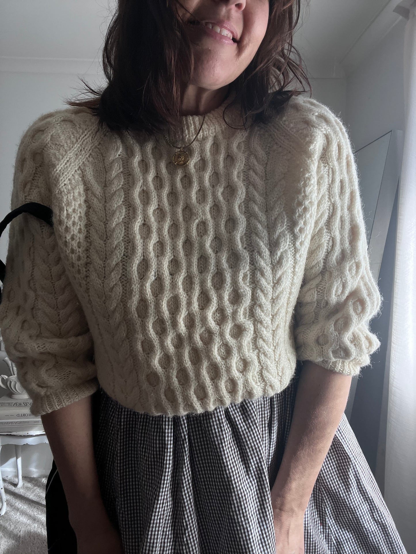 Hand Knit Cable Knit Jumper (6-10)