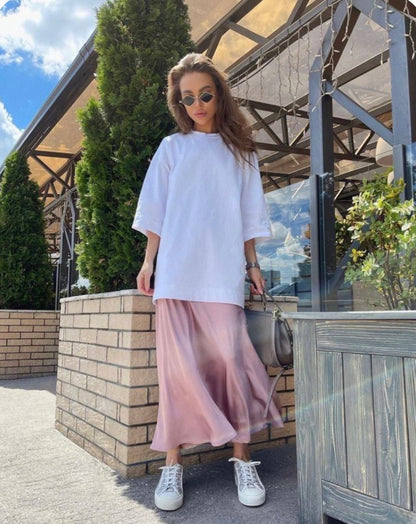 JULIETTE HOGAN Silk Skirt RRP $500 (10)