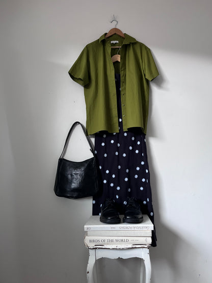 HEJ HEJ Lady Killer Embroidered Linen Skirt RRP $299 (6-8)