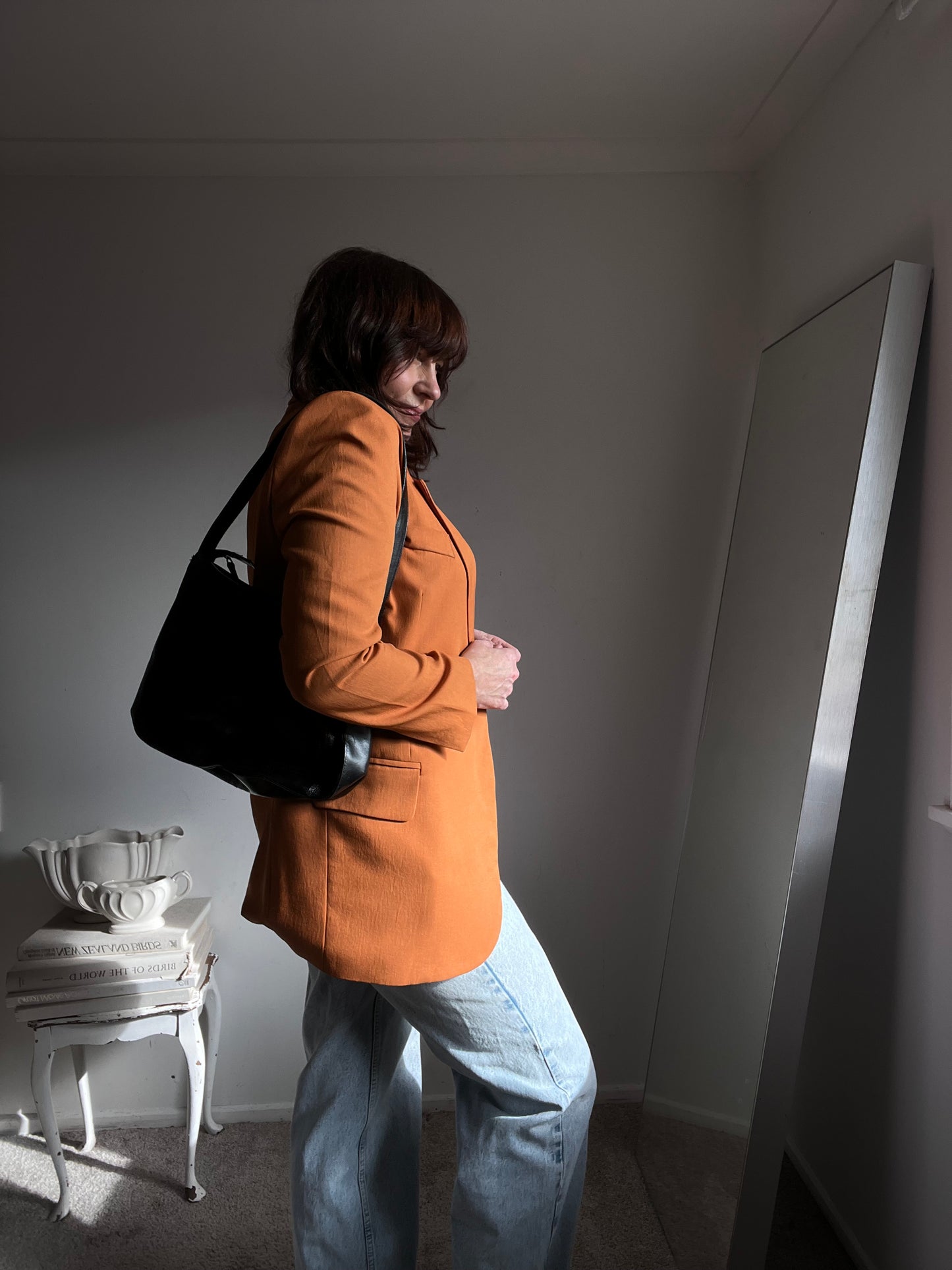 GREGORY Linen Blend Blazer RRP$250+ (8-10)