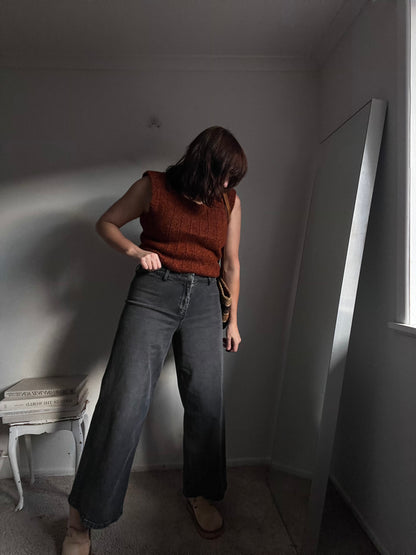 MAX Washed Black Wide Leg Jeans RRP$149 (14)