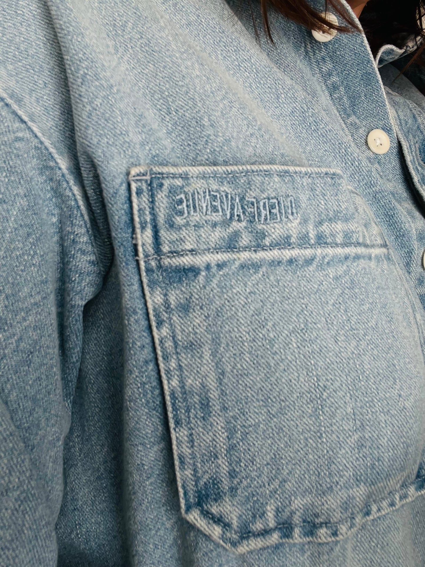 DJERF AVENUE Denim Shacket RRP$295 (8-10)