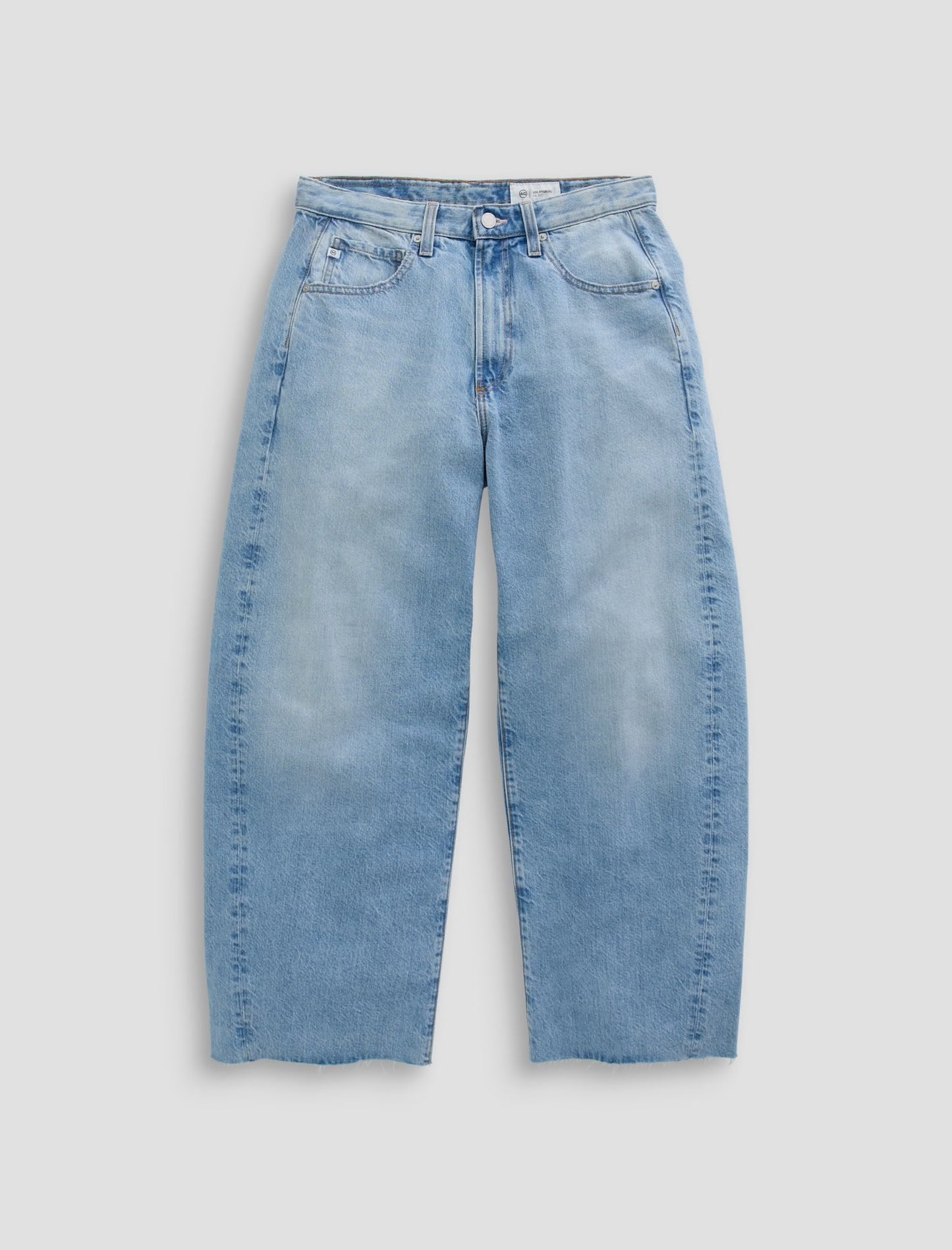 AG Hattie Crop High-Rise Barrel Jeans RRP $569 (10-12)