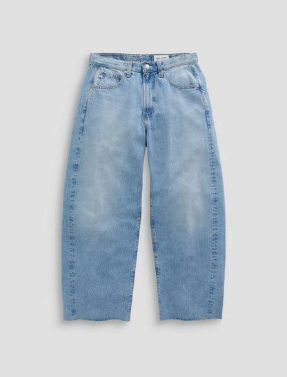 AG Hattie Crop High-Rise Barrel Jeans RRP $569 (10-12)