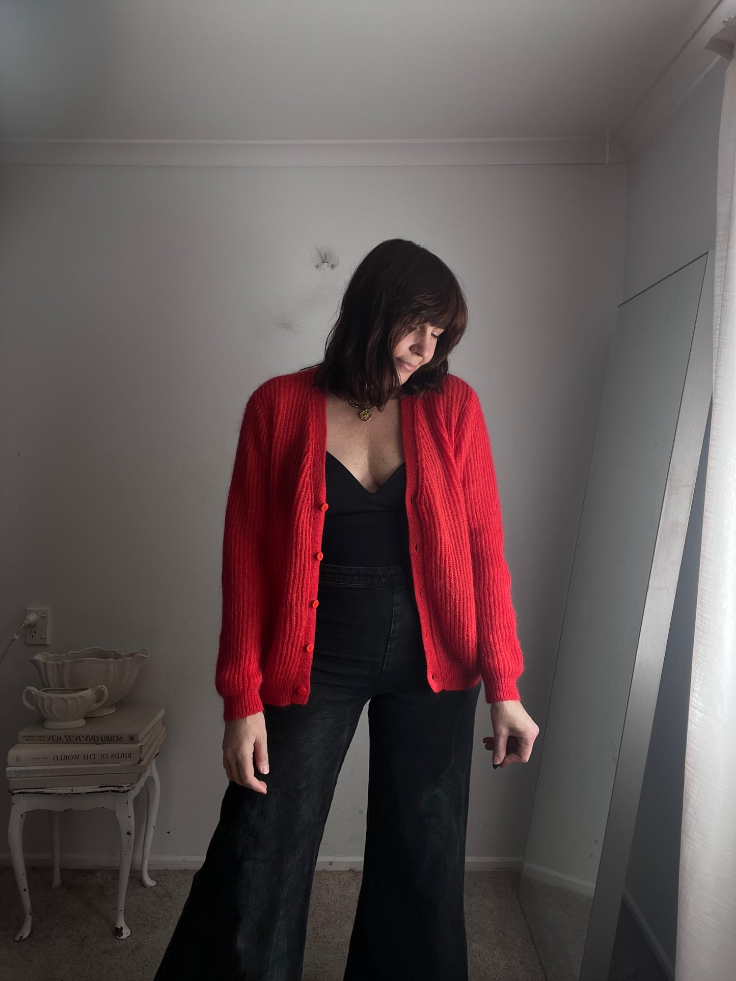 MAX Red Mohair Blend Cardigan RRP$159.99 (12-14)