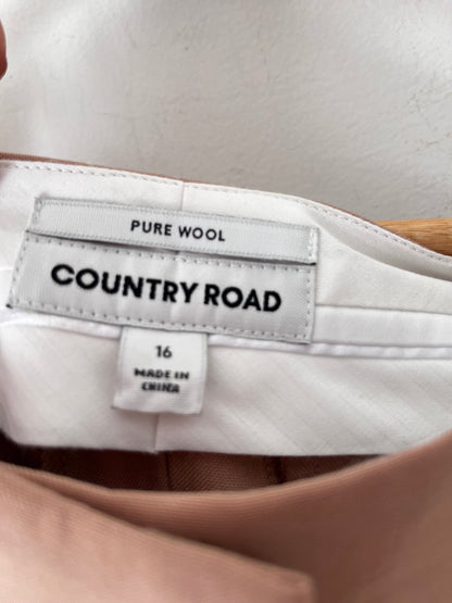 COUNTRY ROAD Pure Wool Wide Leg Trousers RRP$279 (16)
