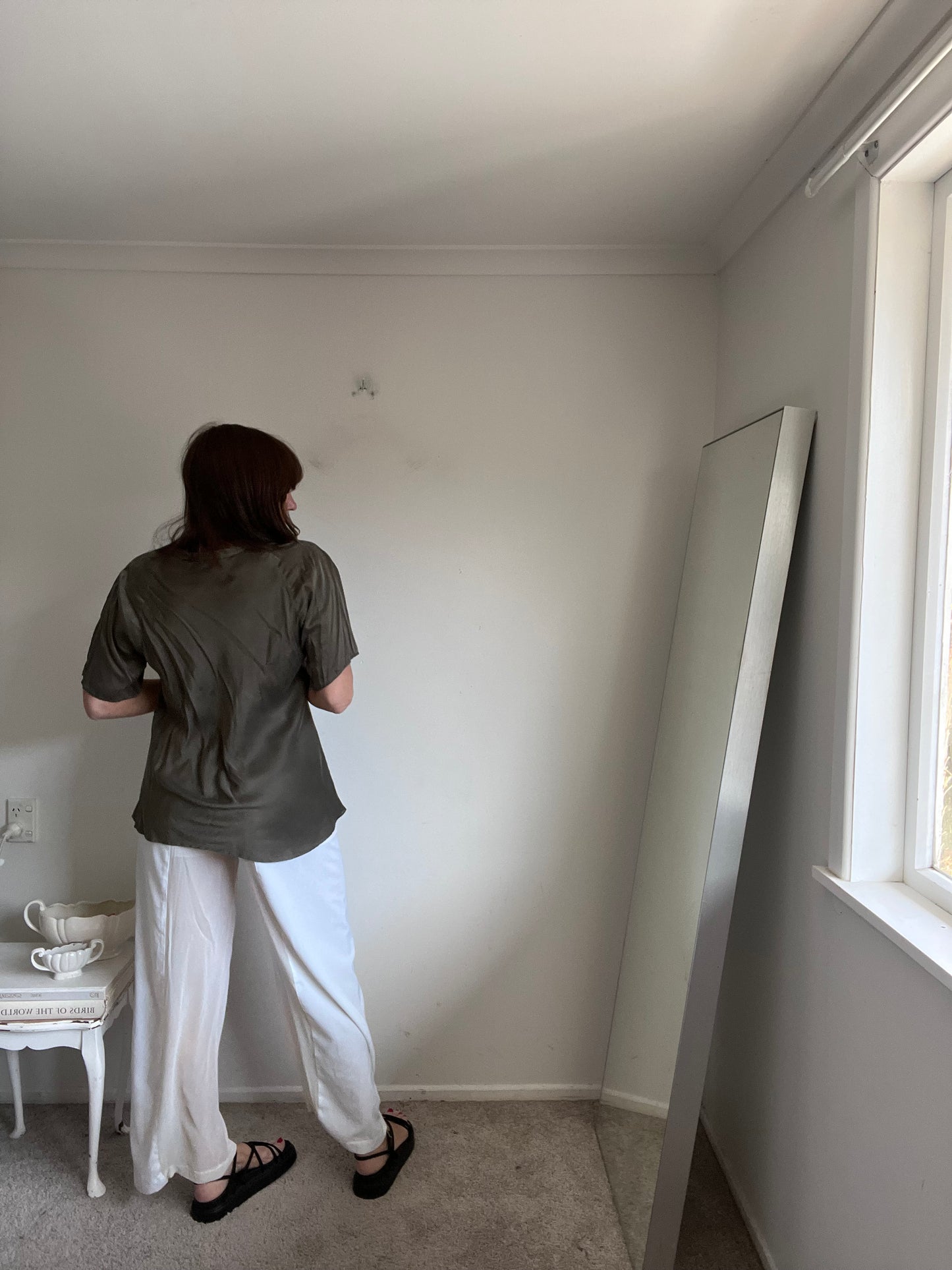 WENDY NELSON silk pants (10-12)