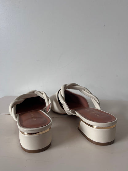 MI PIACI Leather Pointed Mules RRP approx. $280 (Size 38)