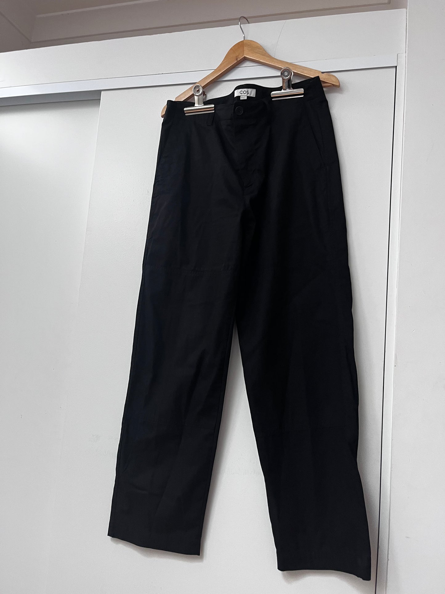 COS Black Cotton Trousers RRP $180 (12)
