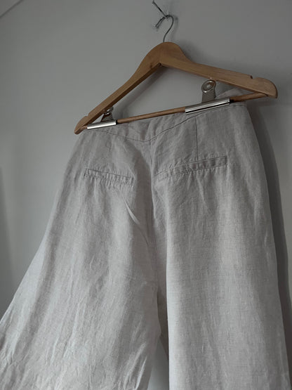 NUDE LUCY Thilda Linen Pant RRP $150 (Size 8-10)