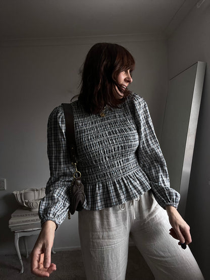ONLY Shirred Top RRP$89 (10)