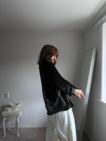 VINCE silk velvet shirt RRP$800 (8-12)