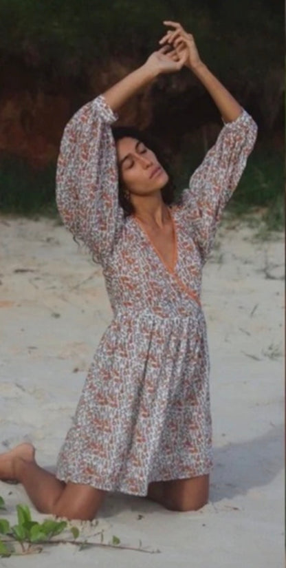 DAUGHTERS OF INDIA Binita Mini Dress RRP$179 (Size 8)
