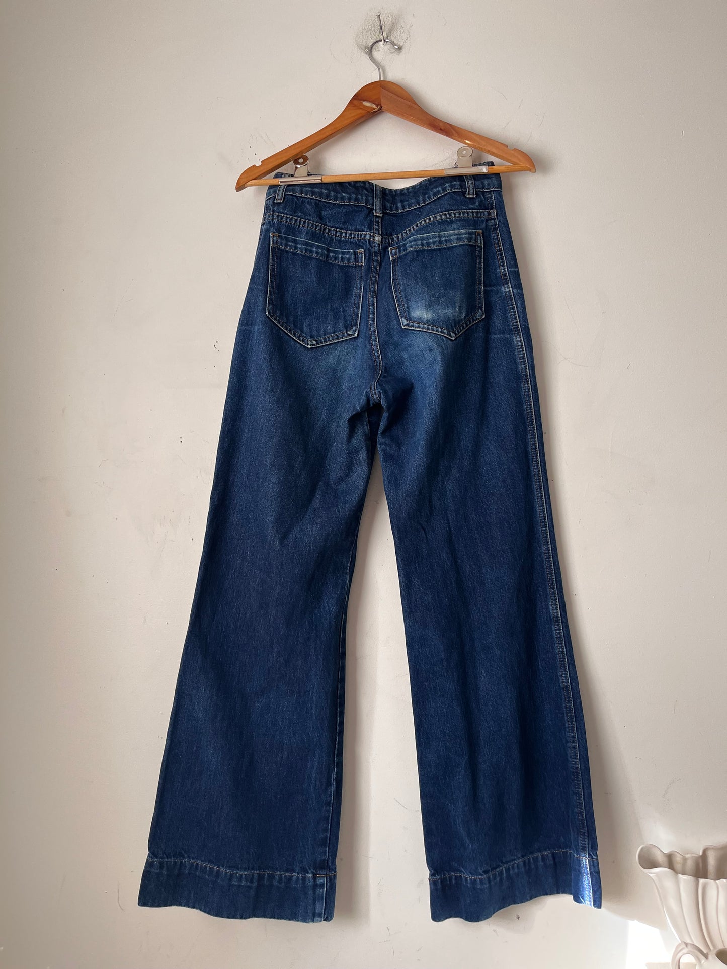DISSH Patch Pocket Wide Leg Jeans RRP$200 (8-10)