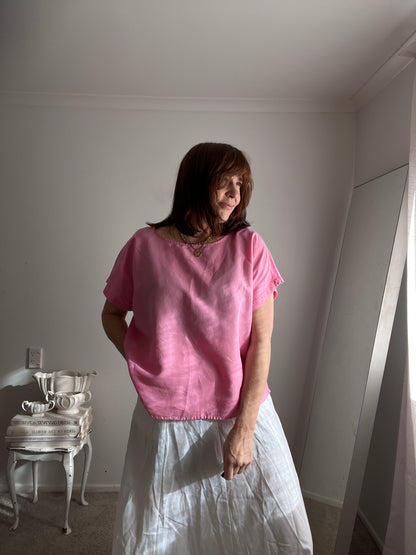 GRAE LINEN Top RRP$60 (14-16)
