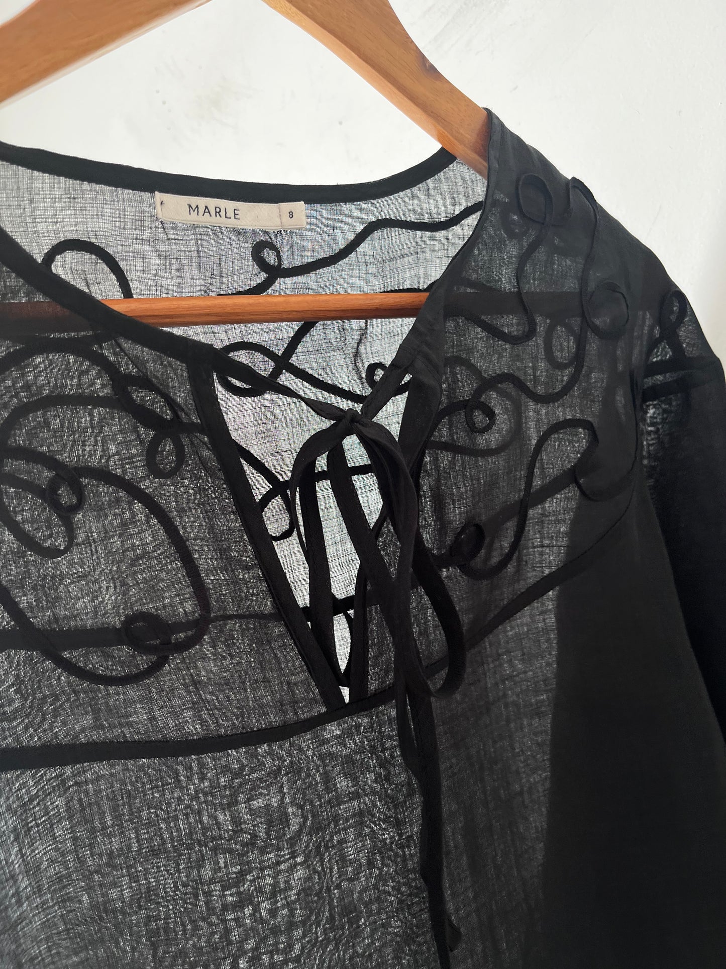 MARLE Embroidered Linen Blouse RRP$320 (8)