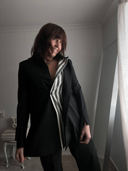 TAYLOR Open Back Wool Jacket RRP$895 (8-10)