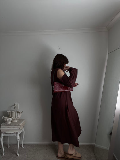 MOOCHI Cold shoulder maxi dress RRP$349 (12-14)