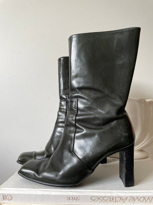 DAVID ELMAN green boots (39)