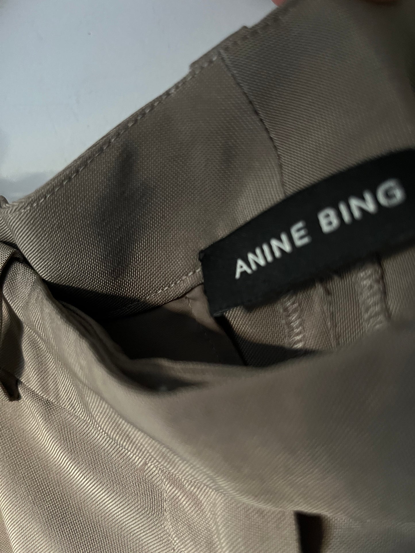ANINE BING ‘Dolan’ Wide-Leg Tailored Trousers RRP$729 (10)