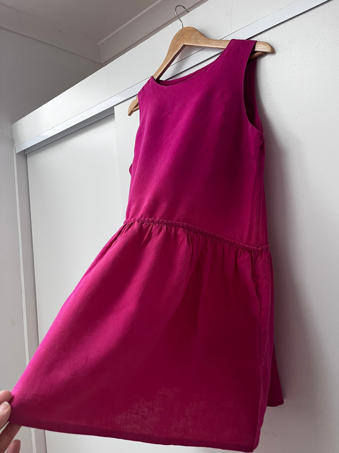 HEJ HEJ Pink Linen Dress RRP$250 (10-12)
