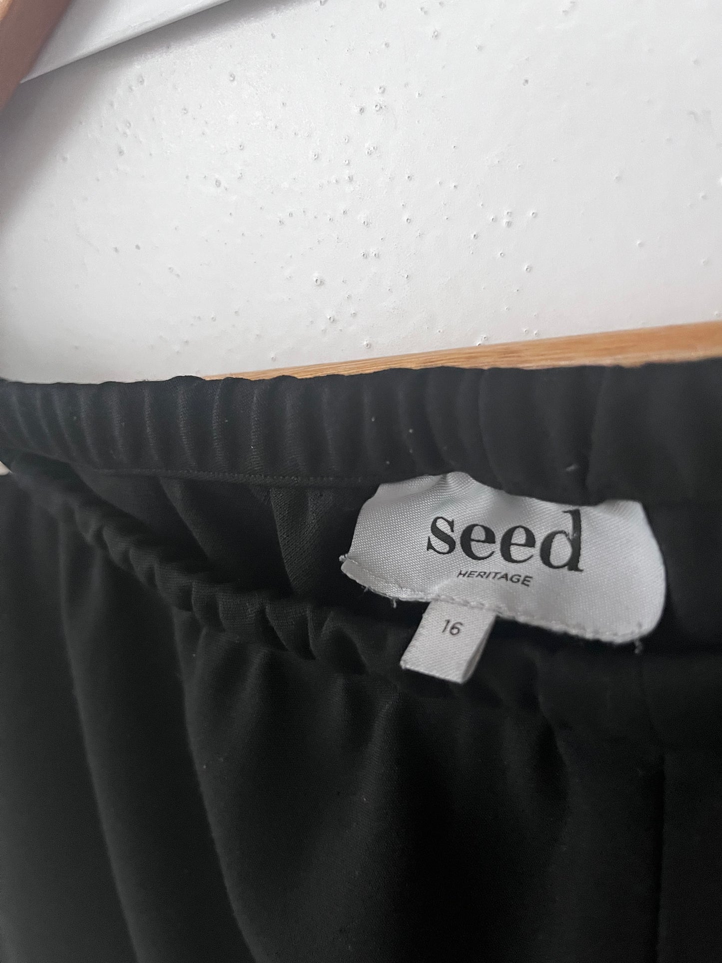 SEED HERITAGE Black Wide Leg Pants RRP$149.90 (16)
