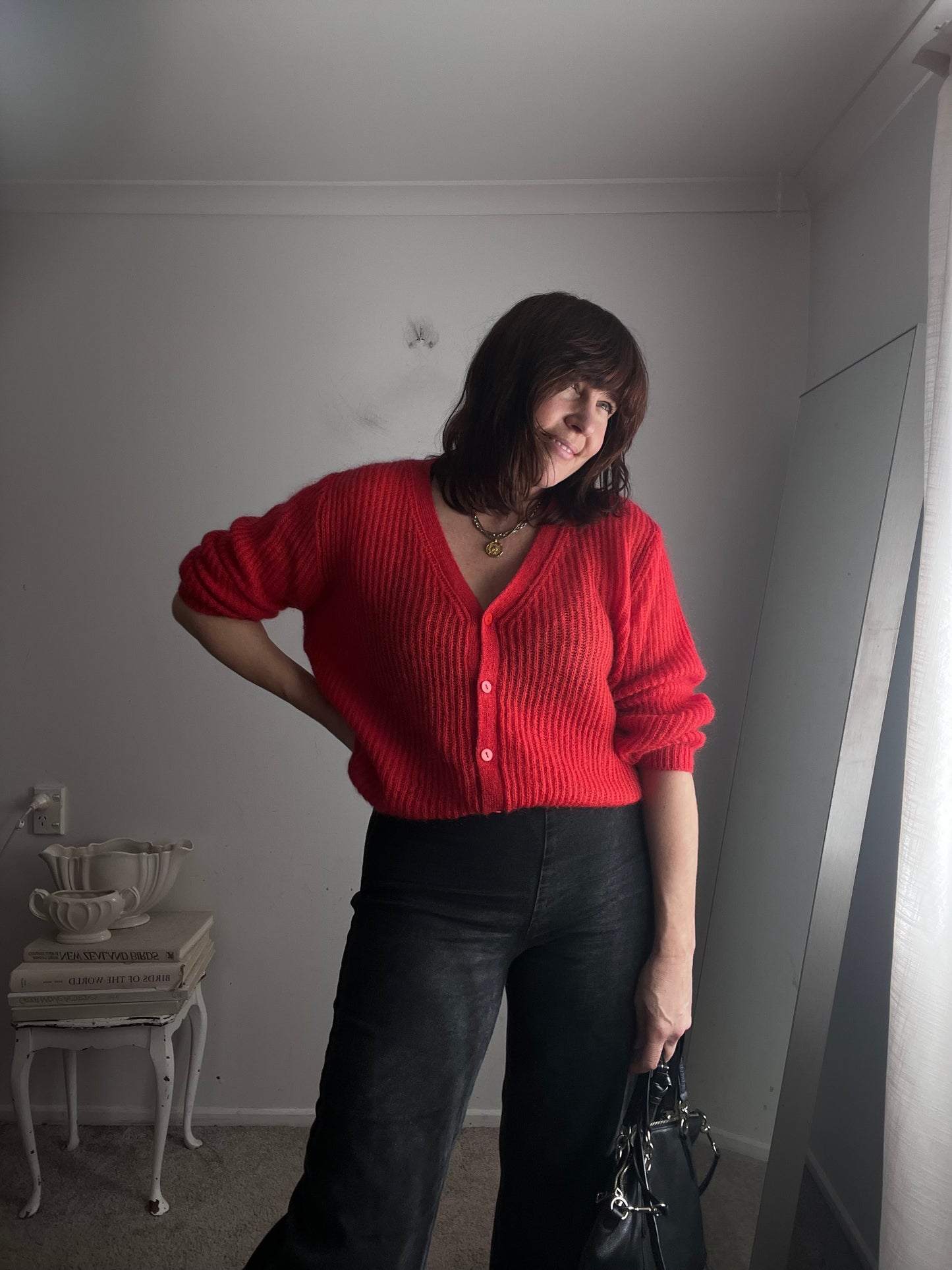 MAX Red Mohair Blend Cardigan RRP$159.99 (12-14)