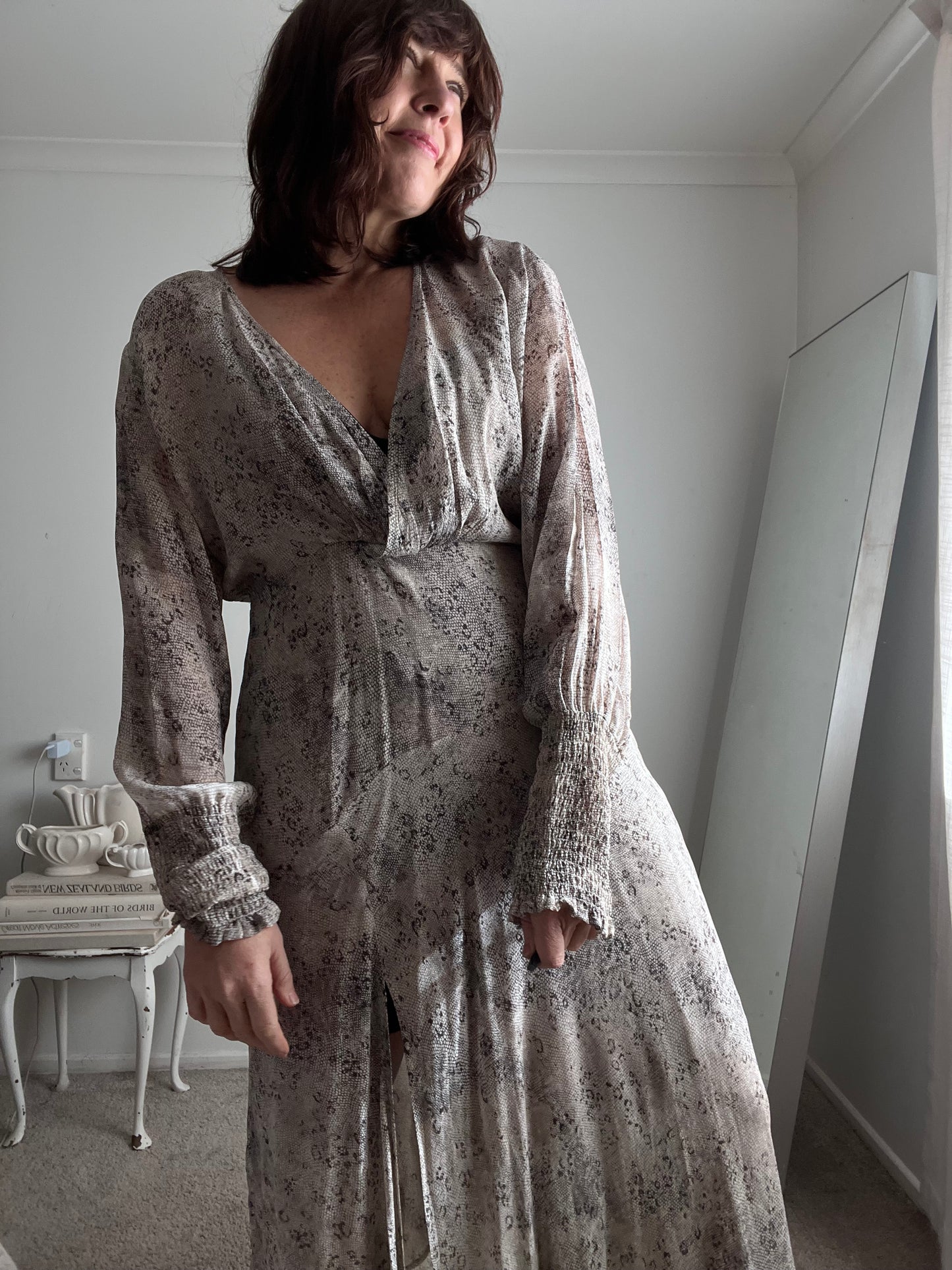 MAX Snake Print Midi Dress RRP$169 (16)