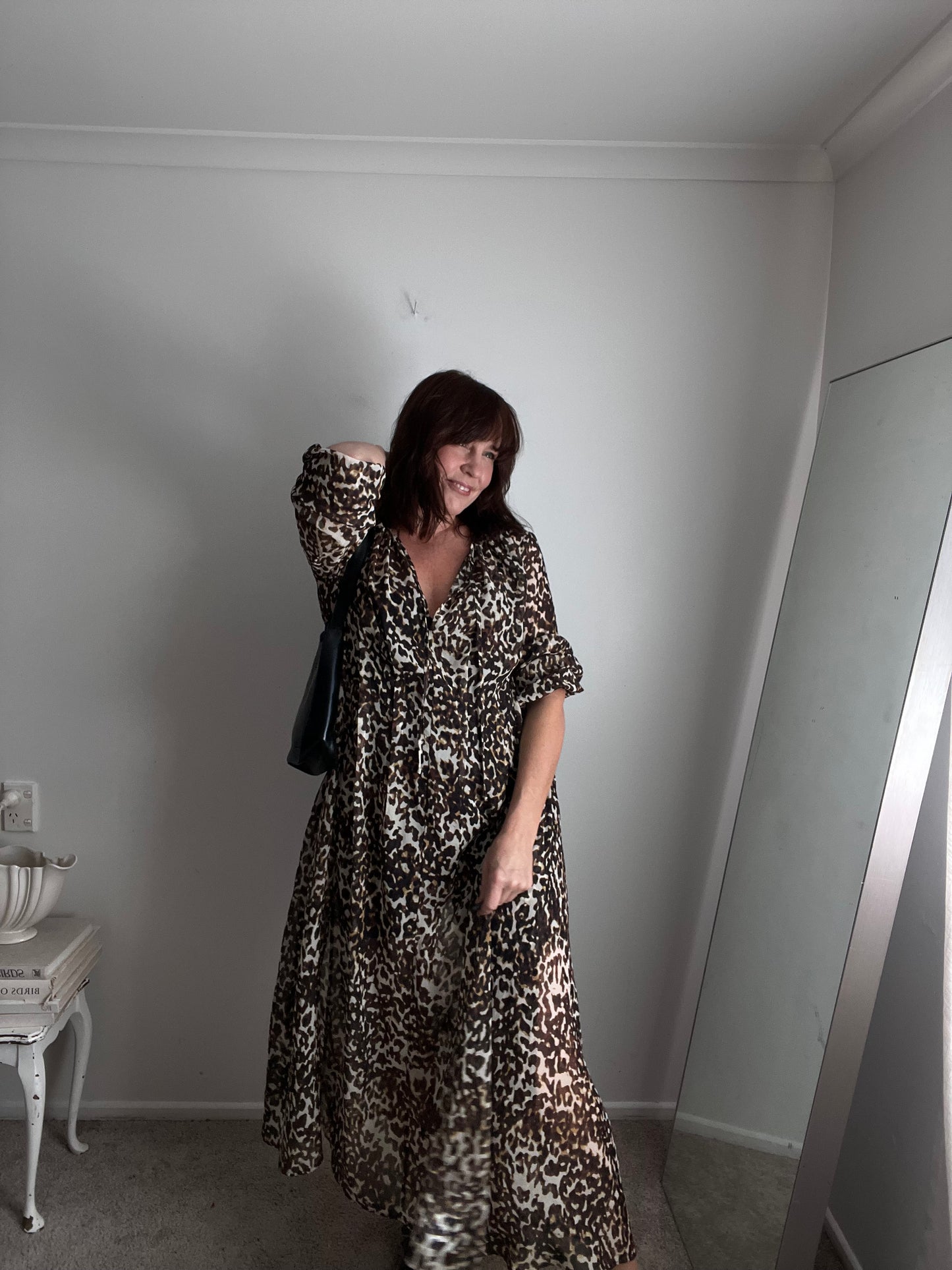 MOOCHI Leopard Print Maxi Dress RRP approx $299 (12)