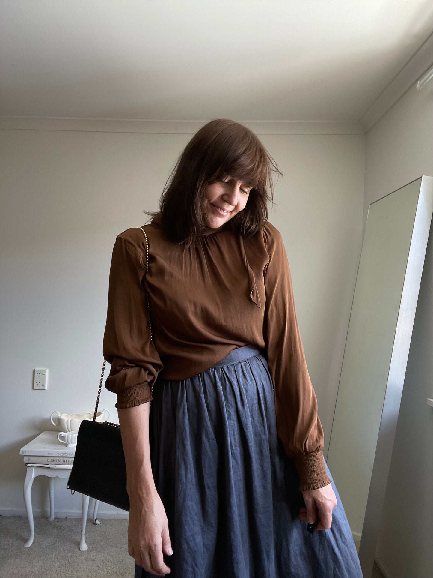 MAX high neck top RRP$149 (12-16)