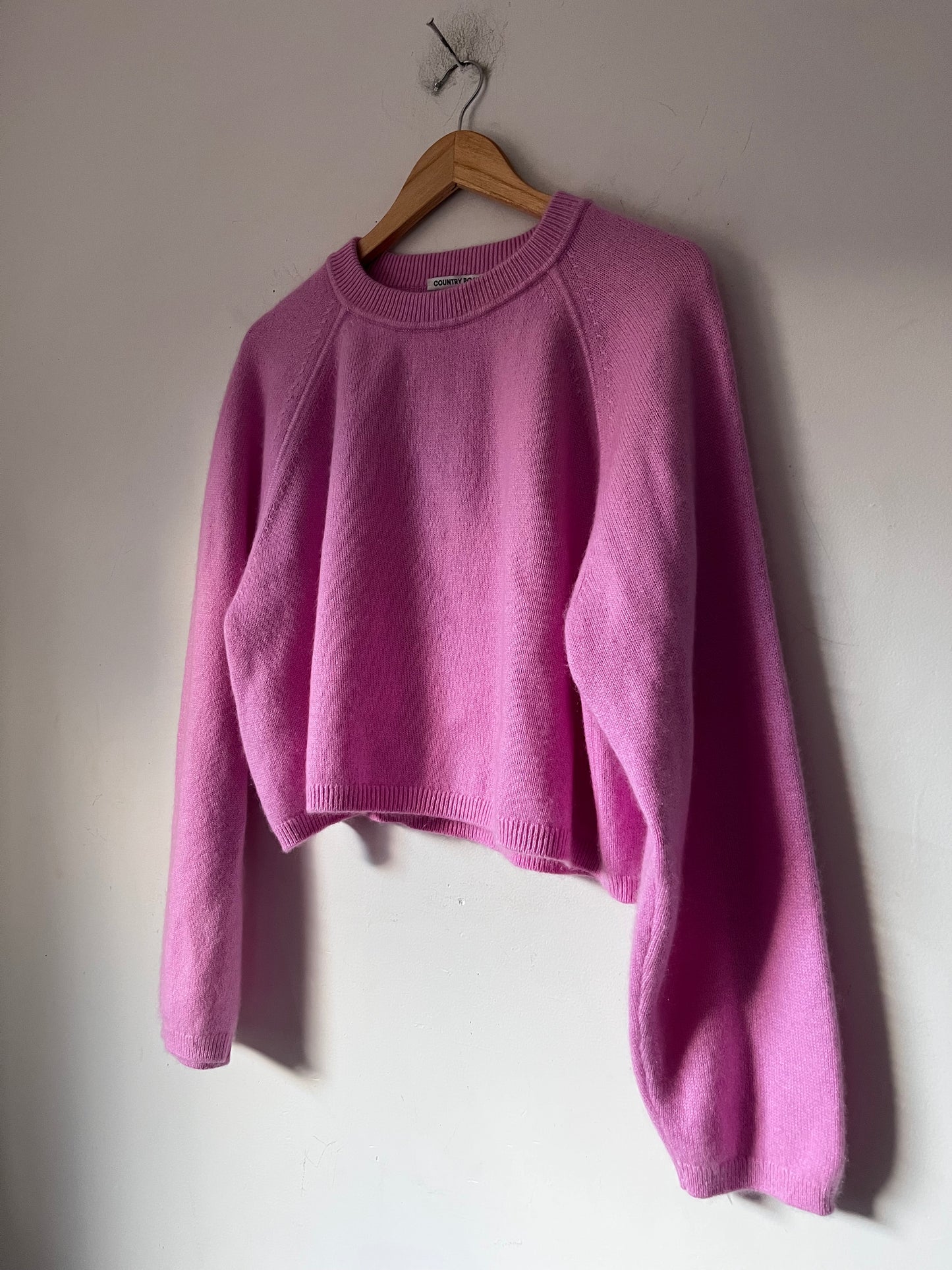COUNTRY ROAD Cashmere Blend Cropped Knit RRP$249 (12-14)
