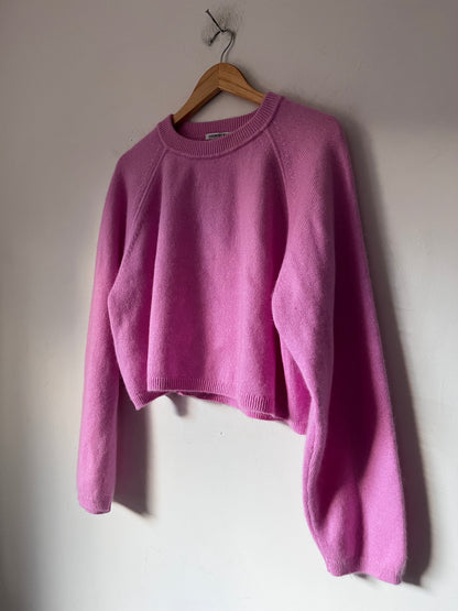 COUNTRY ROAD Cashmere Blend Cropped Knit RRP$249 (12-14)