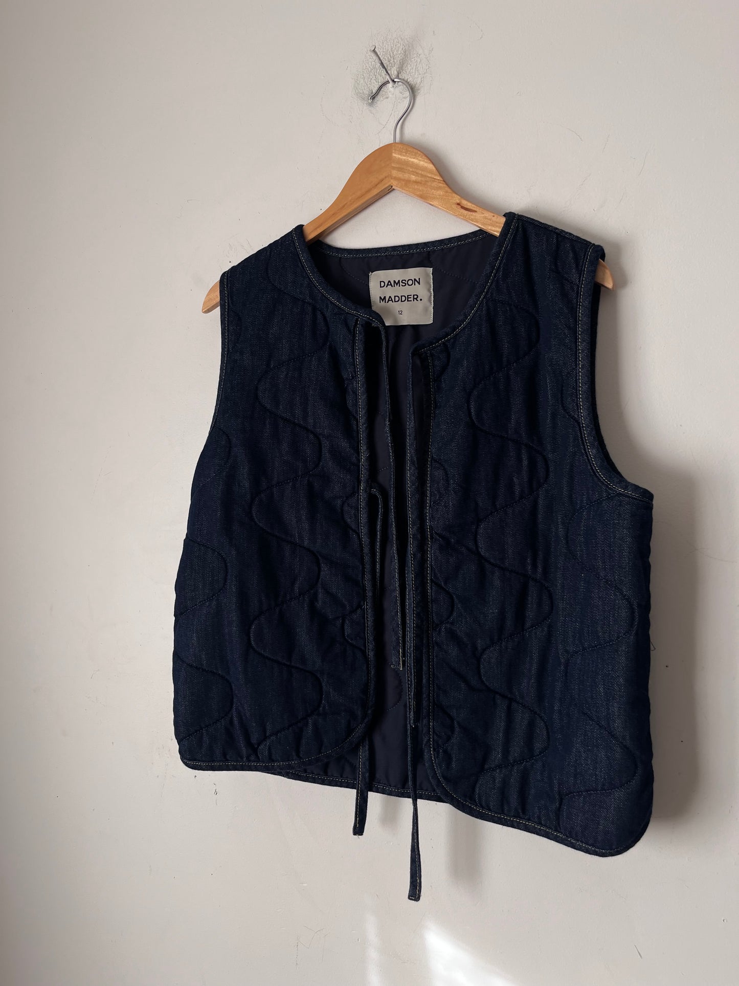 DAMSON MADDER Tilly Denim Gilet RRP$199 (Size 10-12)