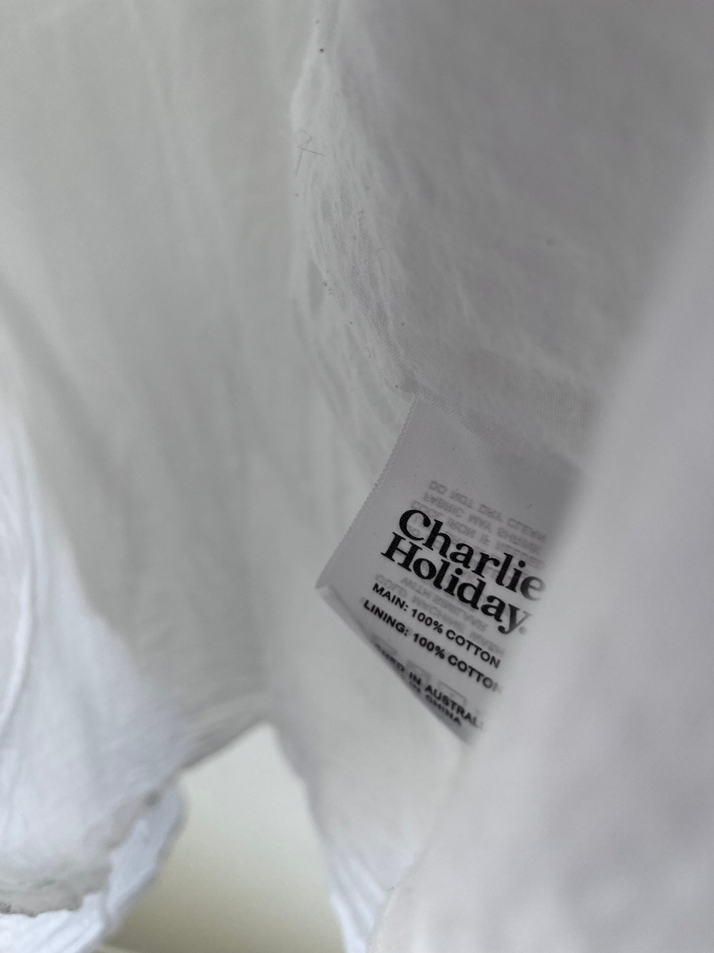 CHARLIE HOLIDAY Cotton Tiered Dress/Blouse (8-8)