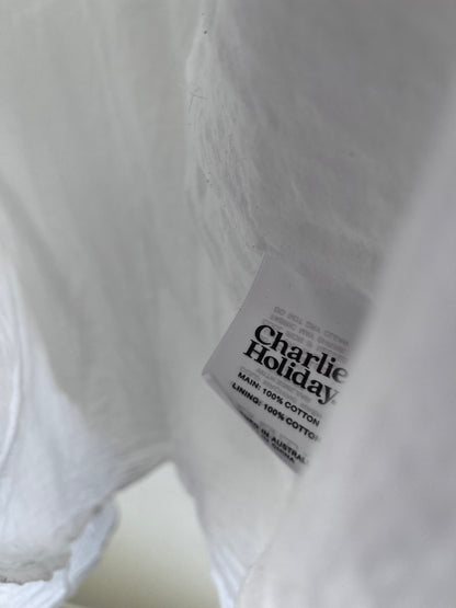 CHARLIE HOLIDAY Cotton Tiered Dress/Blouse (8-8)