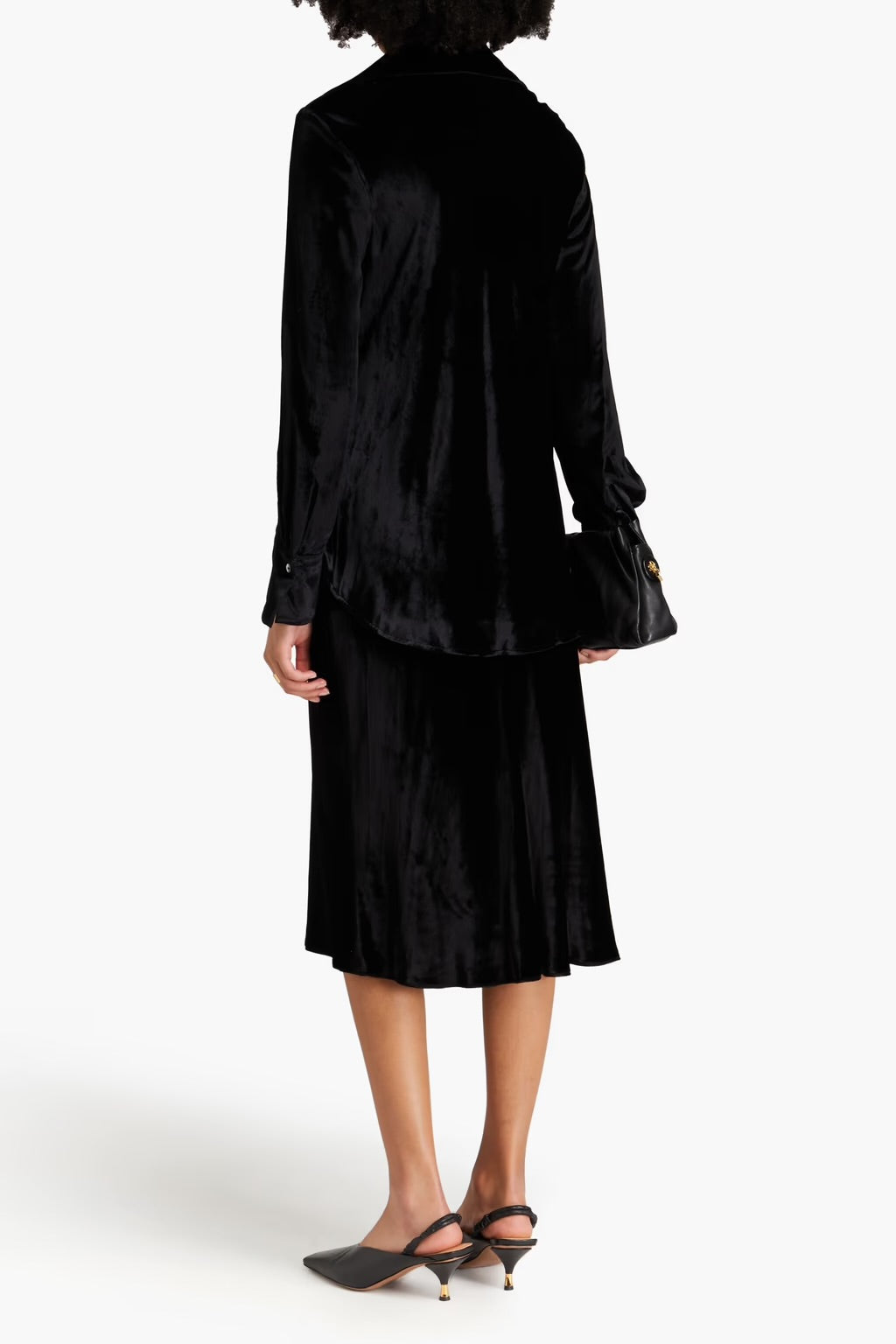 VINCE silk velvet shirt RRP$800 (8-12)