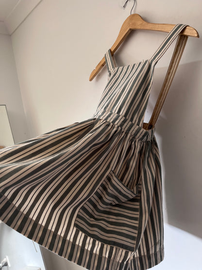 HUX Reversible Stripe Pinafore Dress (Size 6)