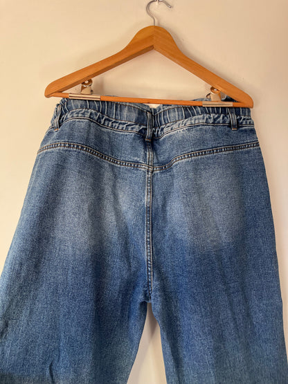 FEDERATION Wide Leg Drawstring Jeans RRP approx $170 (14)