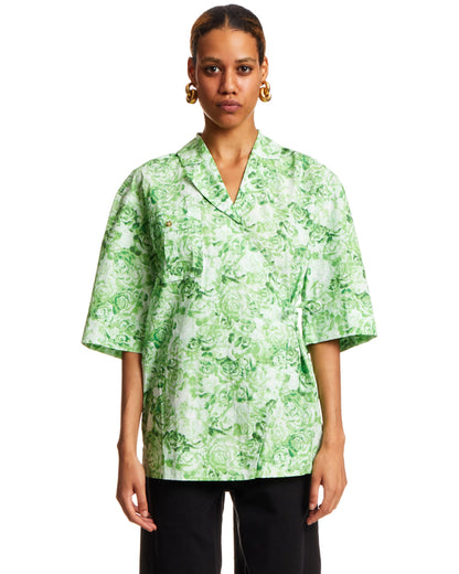 GANNI Floral Wrap Blouse RRP$420 (8-12)