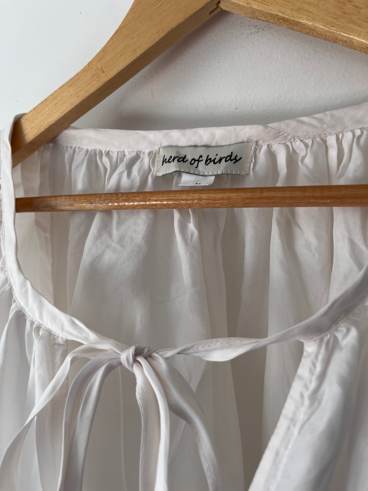 HERD OF BIRDS Silk blouse RRP$229 (12-14)