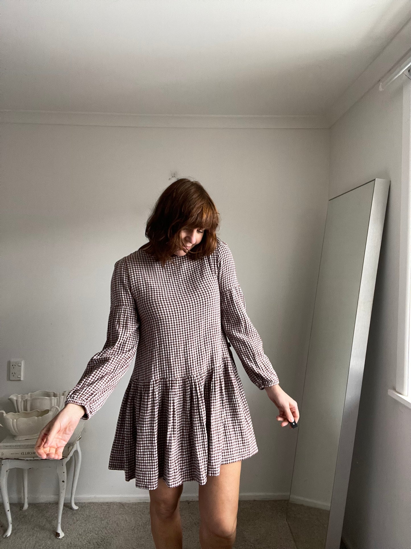 LOCALE gingham dress RRP$100 (8-10)