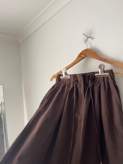 COUNTRY ROAD Gathered Cotton Midi Skirt RRP$179 (6-8)