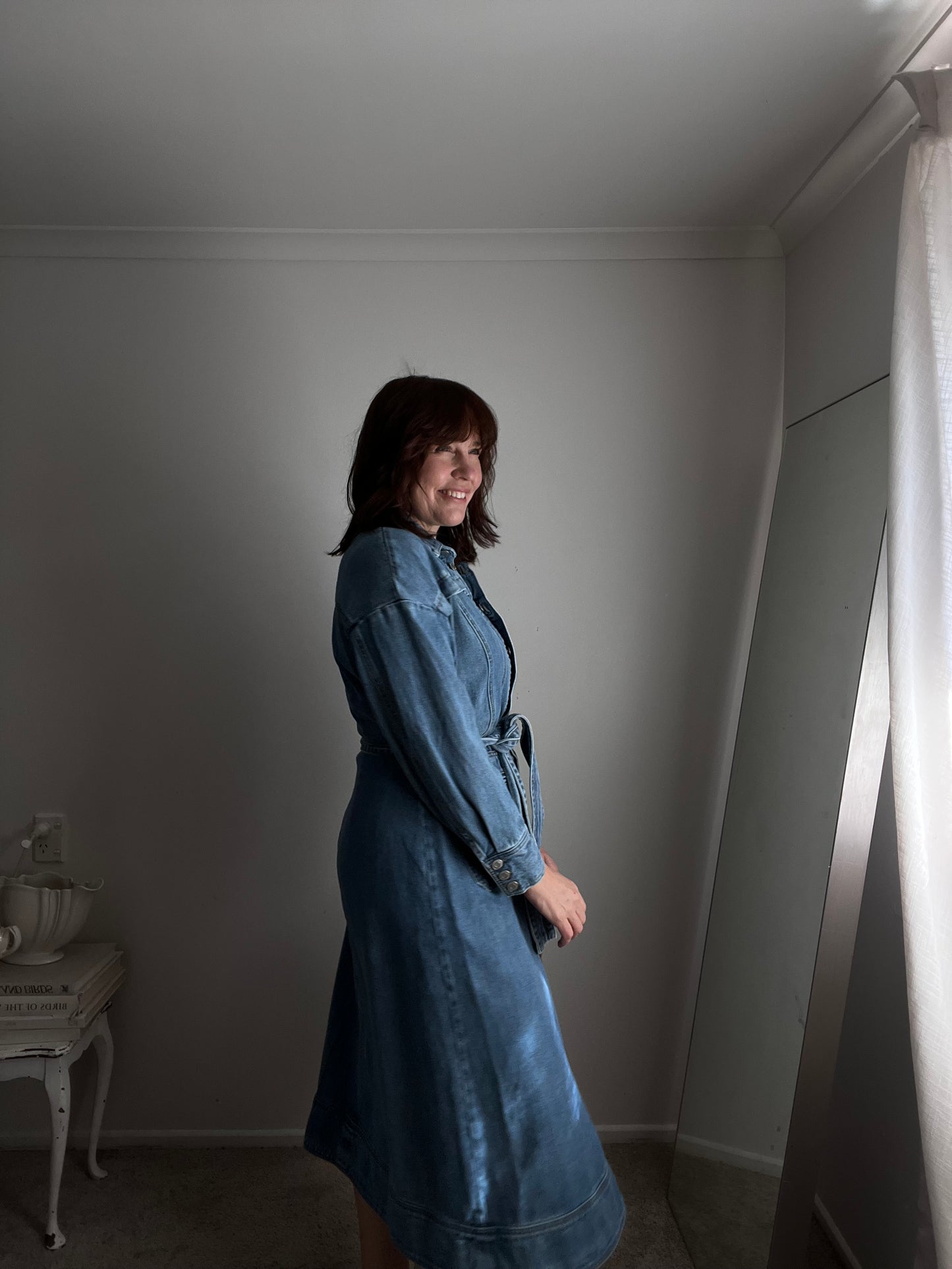 MORRISON Denim belted dress RRP$499 (14 )
