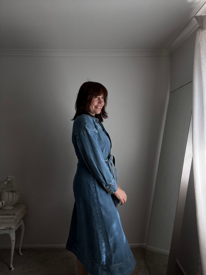 MORRISON Denim belted dress RRP$499 (14 )