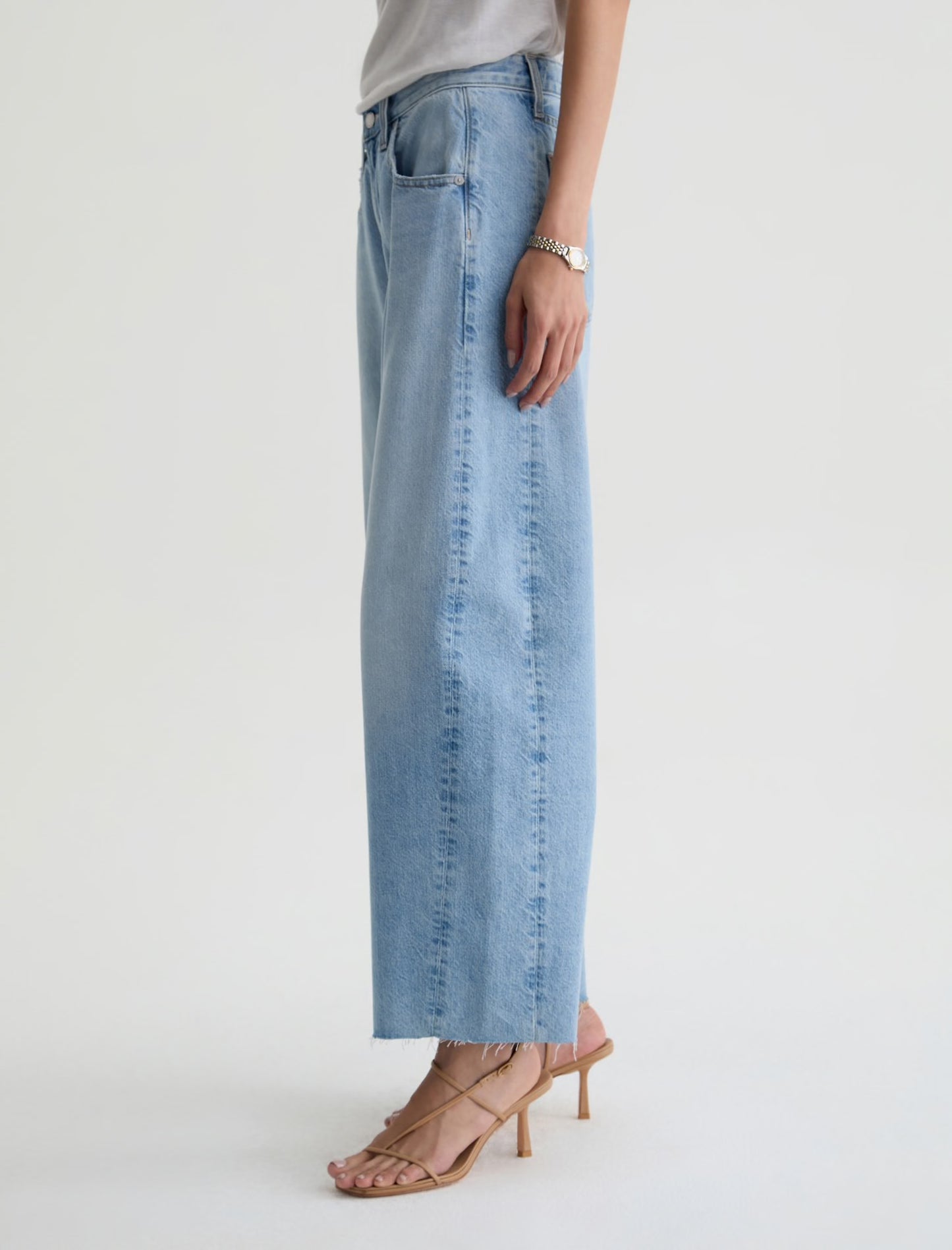 AG Hattie Crop High-Rise Barrel Jeans RRP $569 (10-12)