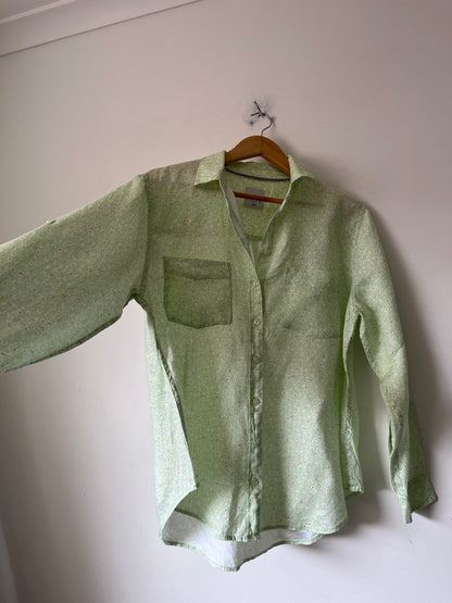 HUT Linen Shirt RRP$199 (8-12)