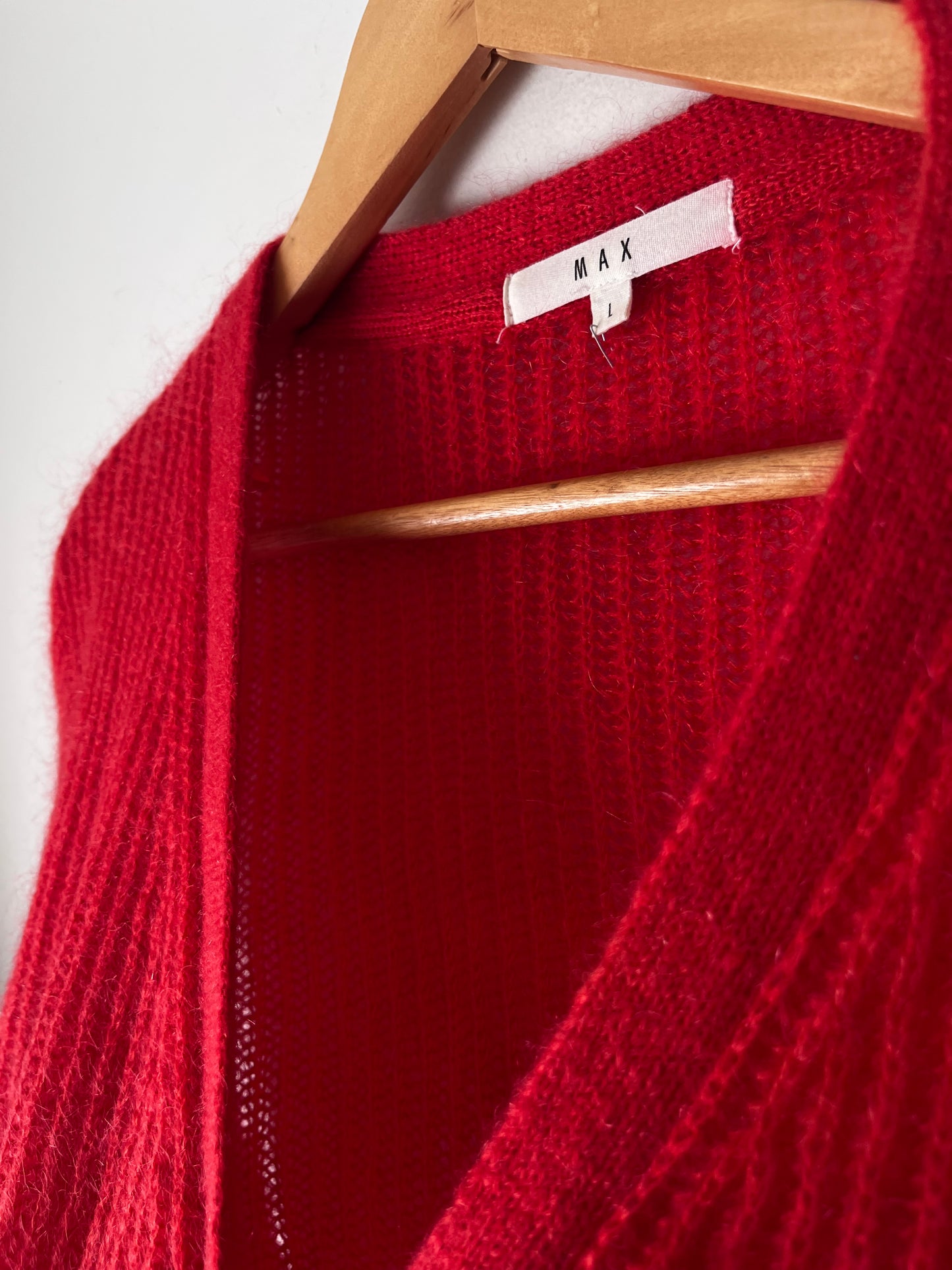MAX Red Mohair Blend Cardigan RRP$159.99 (12-14)
